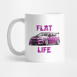 Subaru STI Car Art - Impreza WRX Modified Pink JDM Drift Car Mug